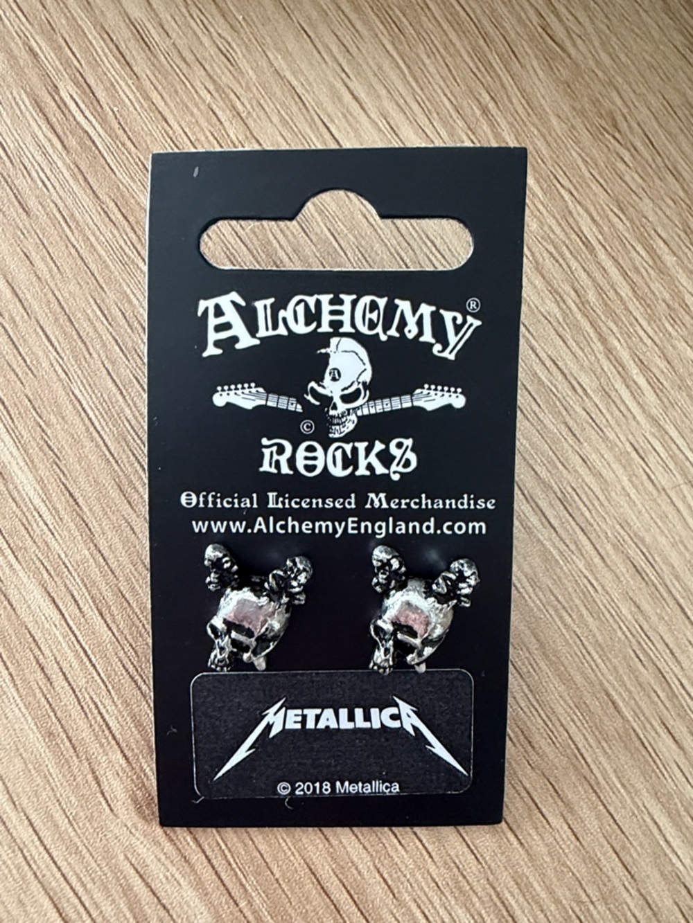 🆕 Alchemy Rocks x Metallica Damage Inc. Skull Stud Earrings